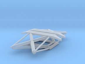 Lowered Pantograph in Clear Ultra Fine Detail Plastic
