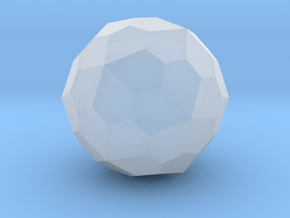 Pentagonal Hexecontahedron (Dextro) - 1 Inch in Clear Ultra Fine Detail Plastic
