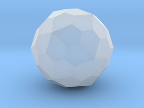 Pentagonal Hexecontahedron (Dextro) - 10 mm in Clear Ultra Fine Detail Plastic
