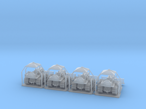 Ho Scale D47U Bulldozer   (Quad Pack) in Clear Ultra Fine Detail Plastic