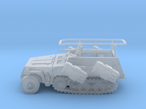 Arty Comd Half Track 4 Rocket Launcher in Clear Ultra Fine Detail Plastic