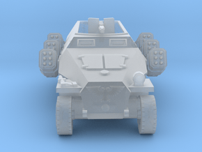 Half Track Rocket Launcher with Badge in Clear Ultra Fine Detail Plastic