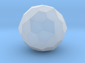 Pentagonal Hexecontahedron (laevo) - 1 Inch in Clear Ultra Fine Detail Plastic