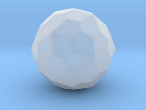 Pentagonal Hexecontahedron (laevo) -10mm-RoundV1 in Clear Ultra Fine Detail Plastic