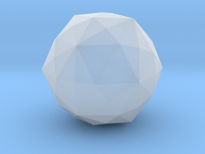 Disdyakis Triacontahedron - 1 Inch in Clear Ultra Fine Detail Plastic