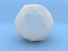 Disdyakis Triacontahedron - 10 mm in Clear Ultra Fine Detail Plastic