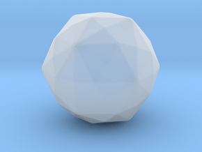 Disdyakis Triacontahedron - 10 mm - Rounded V1 in Clear Ultra Fine Detail Plastic