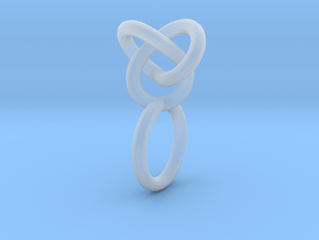 knot ring_series 1 in Clear Ultra Fine Detail Plastic