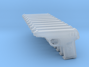 Valter Pistol mod8 SET in Clear Ultra Fine Detail Plastic
