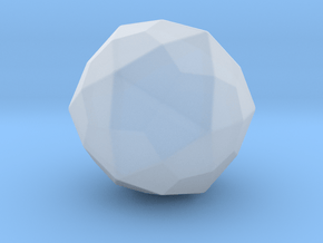 Joined Icosidodecahedron - 1 Inch - Rounded V1 in Clear Ultra Fine Detail Plastic