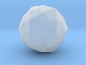 Joined Icosidodecahedron - 1 Inch - Rounded V2 in Clear Ultra Fine Detail Plastic