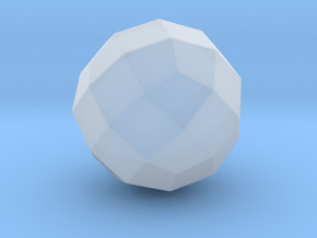 Joined Rhombicuboctahedron - 10 mm - Round V1 in Clear Ultra Fine Detail Plastic