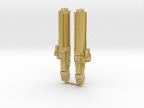 Particle Accelerator Cannons in Tan Fine Detail Plastic