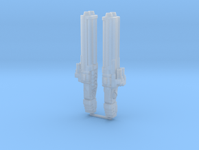 Particle Accelerator Cannons in Clear Ultra Fine Detail Plastic