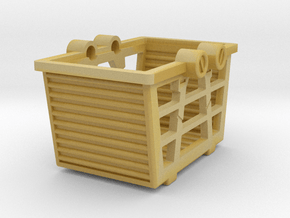 Basket container in Tan Fine Detail Plastic