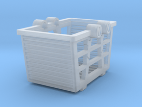 Basket container in Clear Ultra Fine Detail Plastic