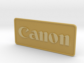 Canon Camera Patch in Tan Fine Detail Plastic