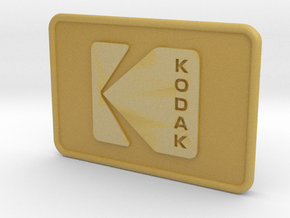 Kodak Logo Patch in Tan Fine Detail Plastic