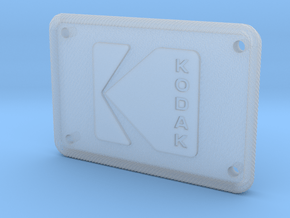 Kodak Logo Patch Textured - Holes in Clear Ultra Fine Detail Plastic