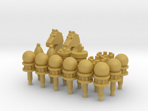 Chess Toppers 16 in Tan Fine Detail Plastic