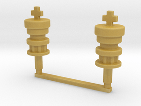 Chess Toppers - 2 Kings in Tan Fine Detail Plastic