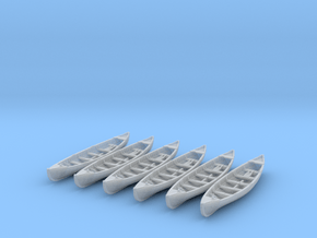 1/87 Whale Boats for Aurora Wanderer Model Kit in Clear Ultra Fine Detail Plastic