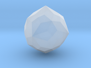 Joined Truncated Cuboctahedron - 1 inch in Clear Ultra Fine Detail Plastic