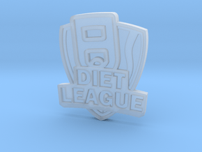 Diet League Challenge Coin in Clear Ultra Fine Detail Plastic