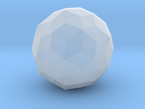 Joined Truncated Icosahedron - 1 Inch in Clear Ultra Fine Detail Plastic
