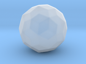 Joined Truncated Icosahedron - 1 Inch - Rounded V2 in Clear Ultra Fine Detail Plastic