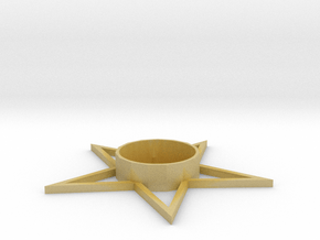 Star Tea-Light Holder in Tan Fine Detail Plastic