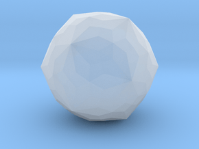 Joined Truncated Icosidodecahedron - 1 Inch in Clear Ultra Fine Detail Plastic