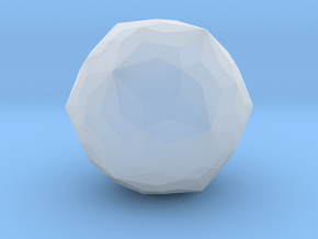 Joined Truncated Icosidodecahedron - 10 mm - Round in Clear Ultra Fine Detail Plastic