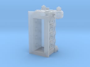 26b Billet style rotary block in Clear Ultra Fine Detail Plastic