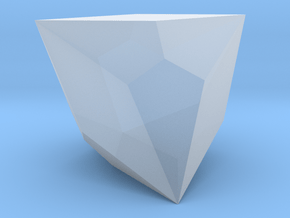 Joined Truncated Tetrahedron - 1 Inch in Clear Ultra Fine Detail Plastic