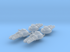 Laser Turrets 4 pack in Clear Ultra Fine Detail Plastic