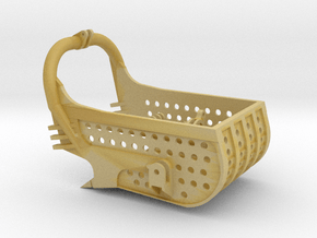 dragline bucket 7cuyd, with holes - scale 1/50 in Tan Fine Detail Plastic