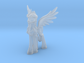 Princess Luna My Little Pony (Plastic, 9.2cm tall) in Clear Ultra Fine Detail Plastic