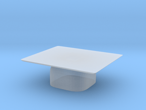 1:48 Coffee Table in Clear Ultra Fine Detail Plastic