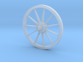 1:6 Wheel for German horse-drawn field wagon in Clear Ultra Fine Detail Plastic