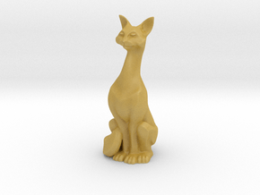 Cat Sculpt in Tan Fine Detail Plastic