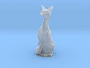 Cat Sculpt in Clear Ultra Fine Detail Plastic