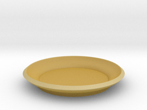 Mini plant saucer in Tan Fine Detail Plastic