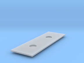 Flight Circuits - 03 - Front Plate 2 Hole Cover in Clear Ultra Fine Detail Plastic