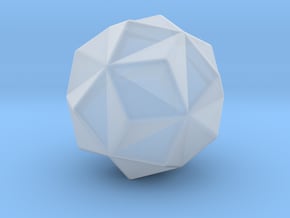 Small Triambic Icosahedron - 10 mm - Rounded V2 in Clear Ultra Fine Detail Plastic
