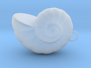 Shell - Snail Mollusc Charm 3D Model - 3D Printing in Clear Ultra Fine Detail Plastic