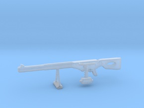 M16 MG mashine gun in Clear Ultra Fine Detail Plastic