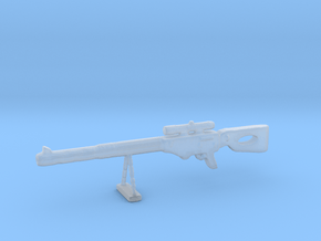 M16MG Sniper in Clear Ultra Fine Detail Plastic