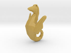 Sea Horse - Ocean Charm  Hippocampus 3D Pendant in Tan Fine Detail Plastic