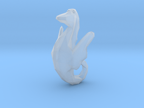 Sea Horse - Ocean Charm  Hippocampus 3D Pendant in Clear Ultra Fine Detail Plastic